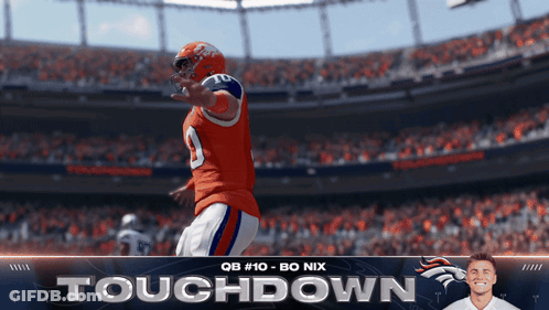 Denver Broncos Player Saying Touchdown GIF