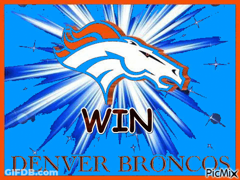 Denver Broncos Poster With Horse And Win GIF