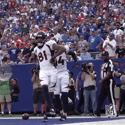 Denver Broncos Touch Down Score Celebration GIF