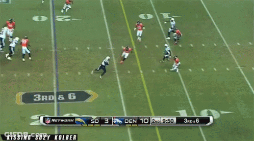 Denver Broncos Vs San Diego Chargers Football Game GIF