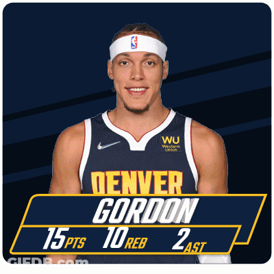 Denver Gordon Basketball 15 Pts 10 Reb 2 Ast GIF