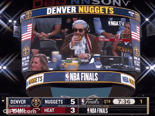 Denver Nuggets Playing Miami Heat GIF
