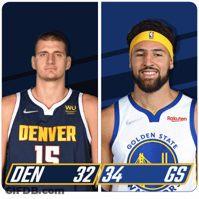 Denver Vs Golden State Basketball Players GIF