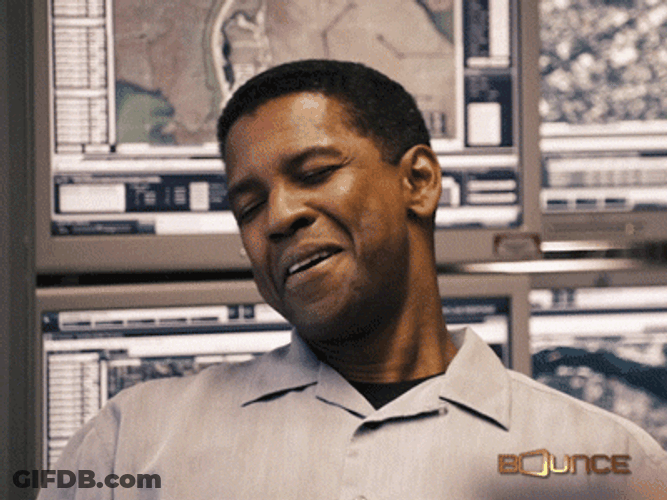 Denzel Washington Awkward Rubbing Head GIF