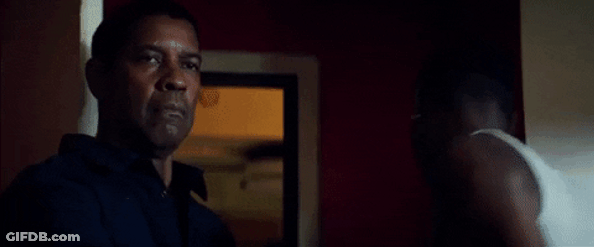 Denzel Washington Flight Close Door GIF