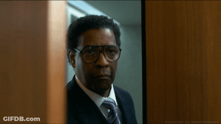 Denzel Washington Flight Opening Door GIF
