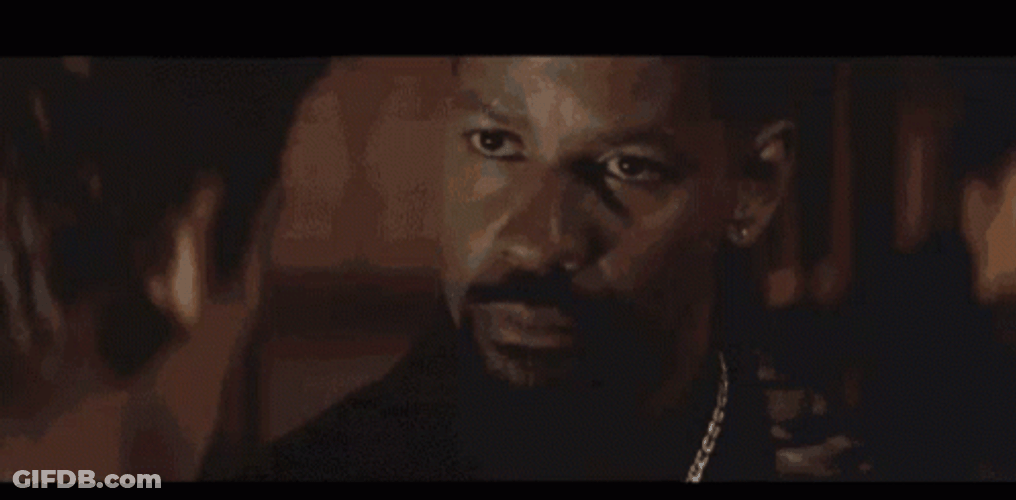 Denzel Washington Flight Serious Smile GIF