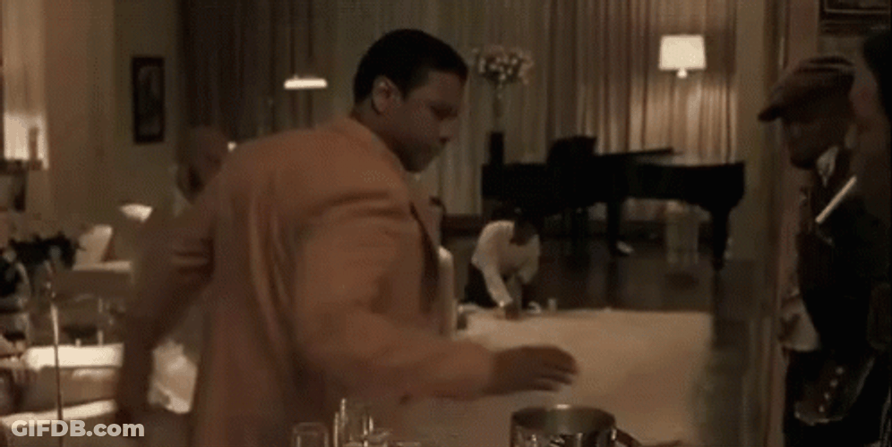 Denzel Washington Flight Throwing Water GIF