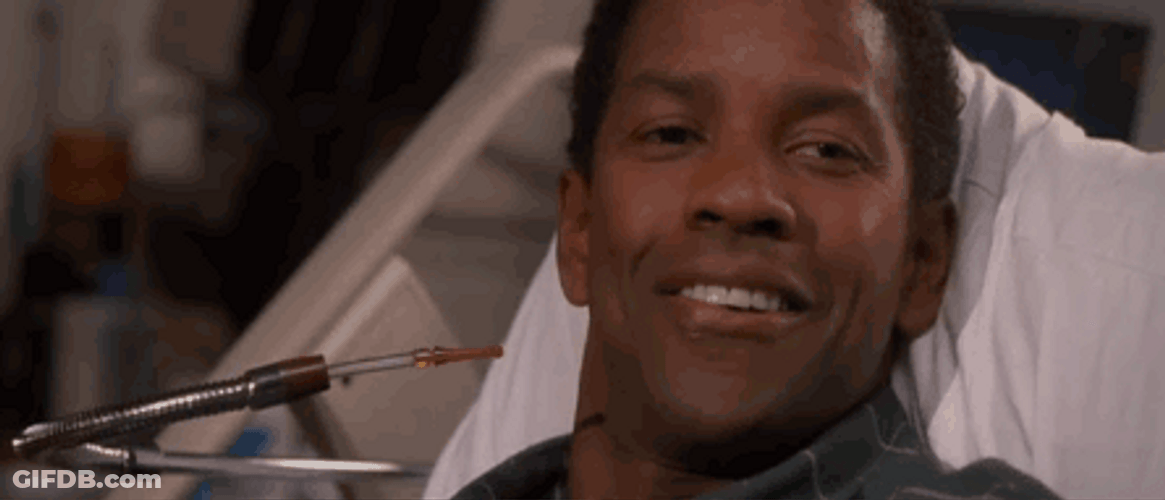 Denzel Washington Nodding The Bone Collector GIF