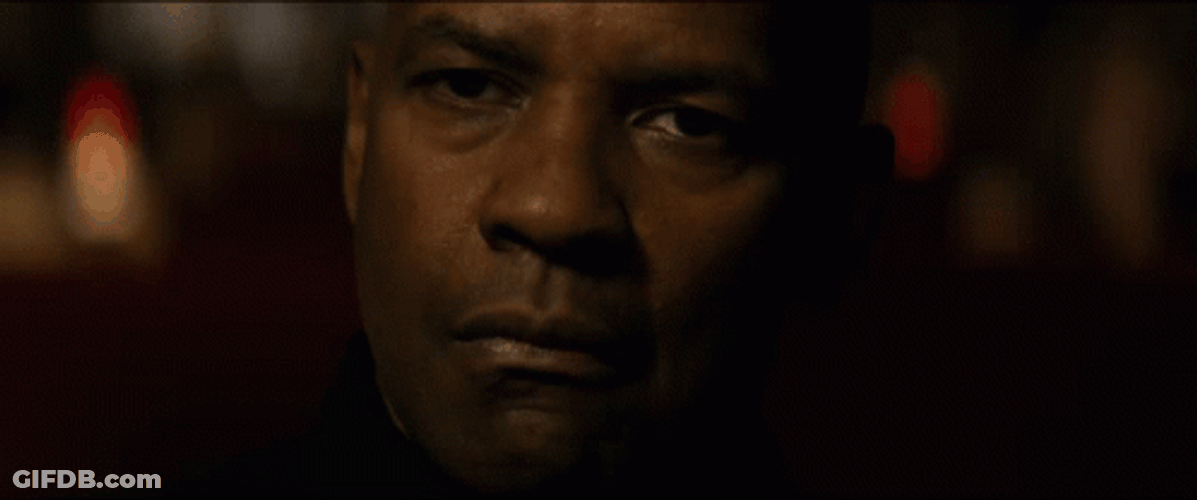 Denzel Washington Piercing Eyes GIF