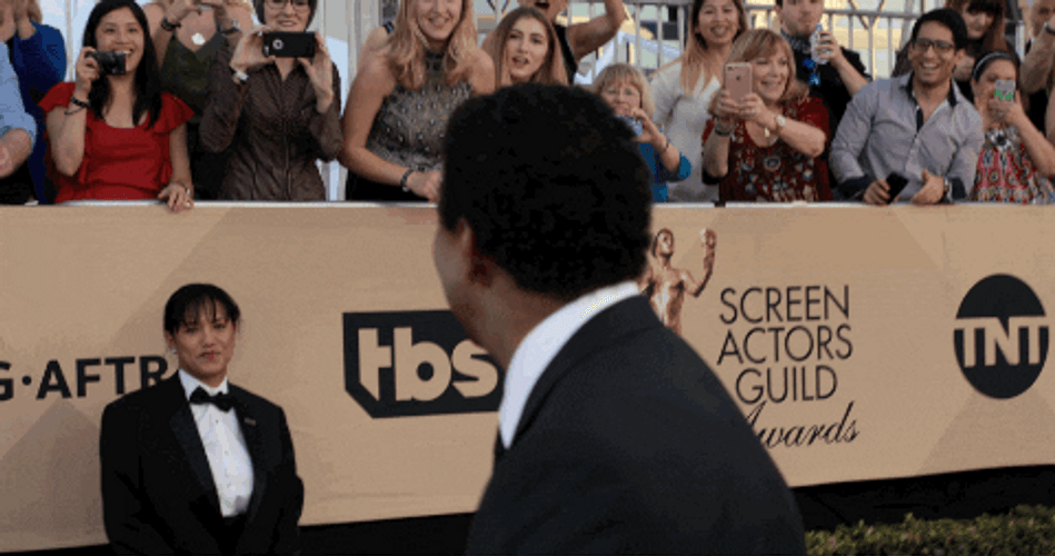 Denzel Washington Red Carpet Wide Grin GIF