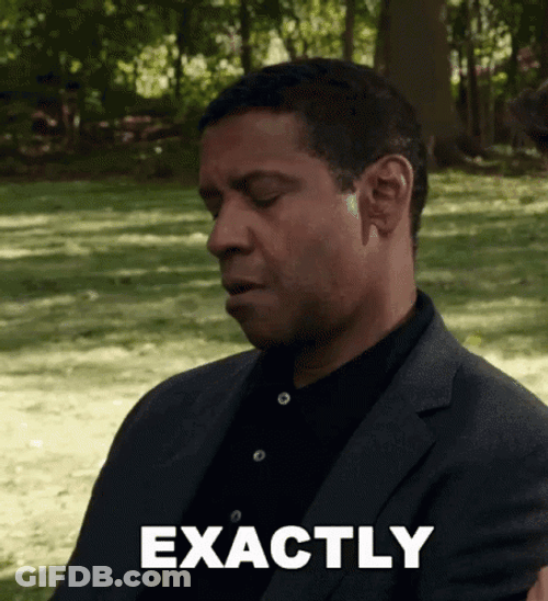 Denzel Washington Stare Down Exactly GIF