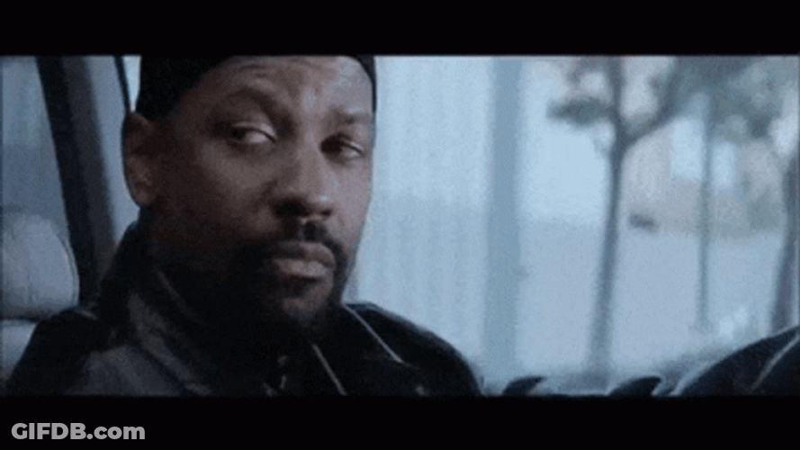 Denzel Washington Wicked Smile GIF