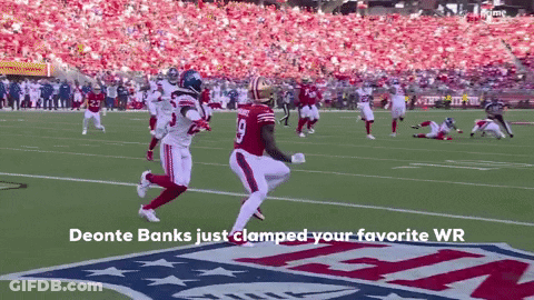 Deonte Banks Giants GIF