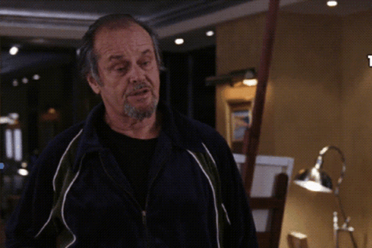 Departed Jack Nicholson These Days Not So Sure GIF