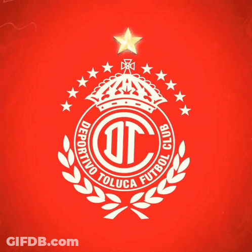 Deportivo Toluca Football Club Logo With Star GIF