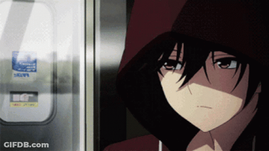 Depressed Anime In Hood GIF