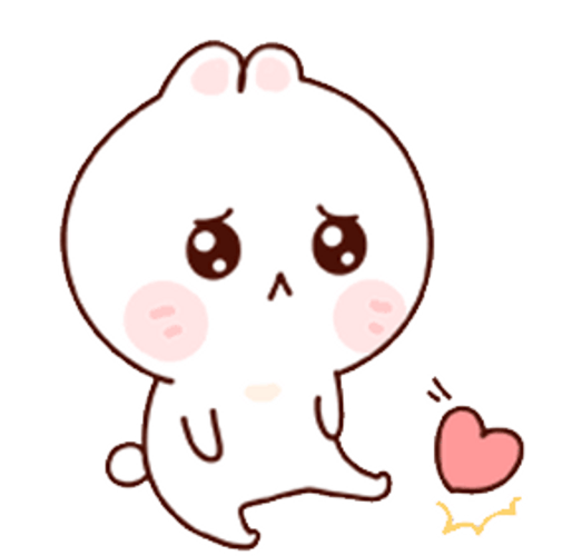 Depressed Bunny Kawaii Cartoon GIF