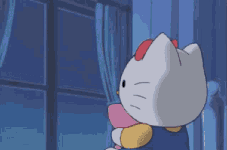 Depressed Hello Kitty GIF