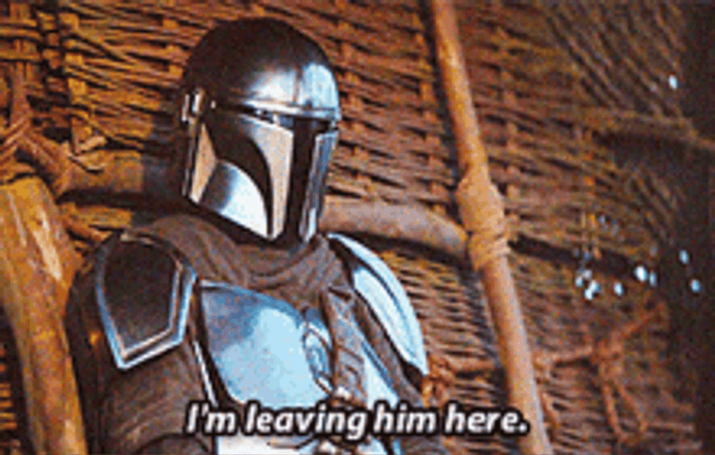 Depressed Mandalorian Warrior GIF