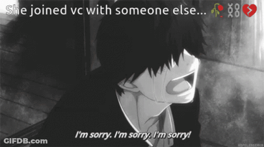 Depressed Sad Anime Boy Saying Sorry GIF