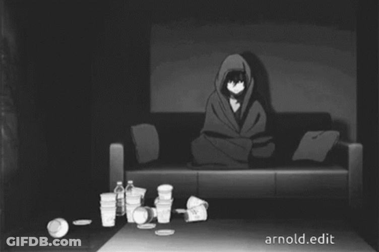 Depressed Sad Anime GIF
