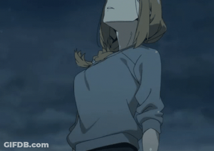 Depressed Sad Anime Kiznaiver Crying GIF