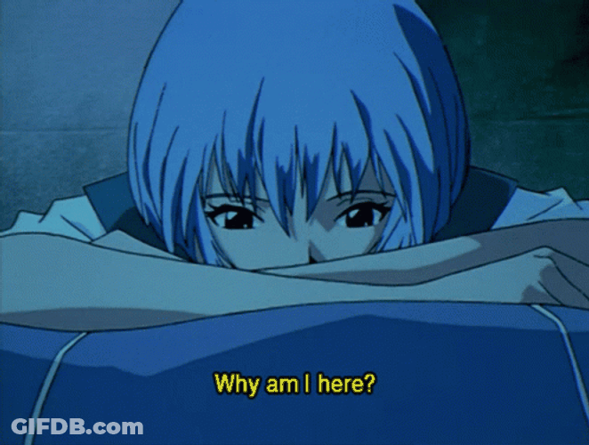 Depressed Sad Anime Rei Ayanami GIF