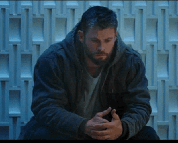 Depressed Thor Avengers Endgame GIF