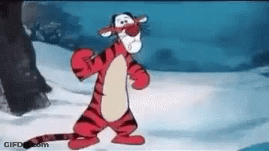 Depressed Tigger Walking Away GIF