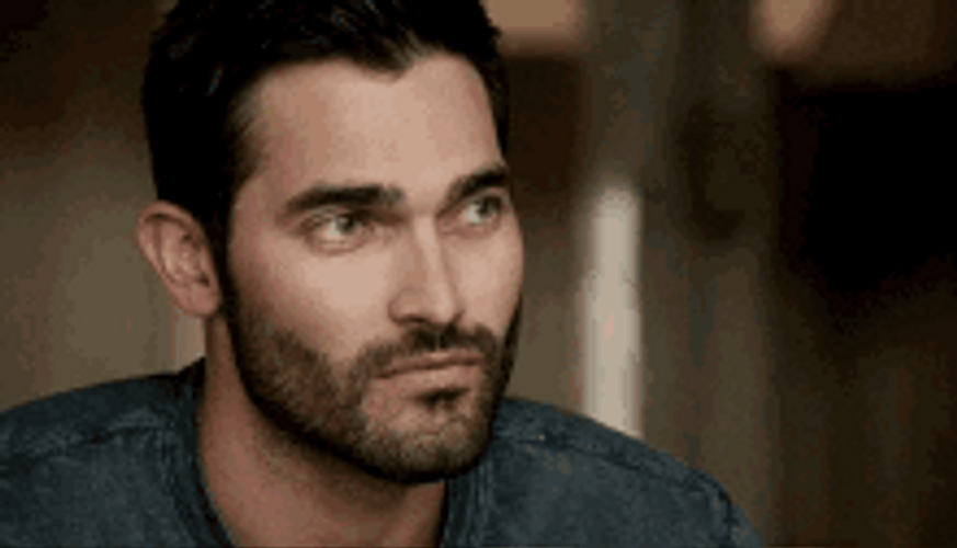 Derek Hale Contemplating Slow Blink Blinking GIF