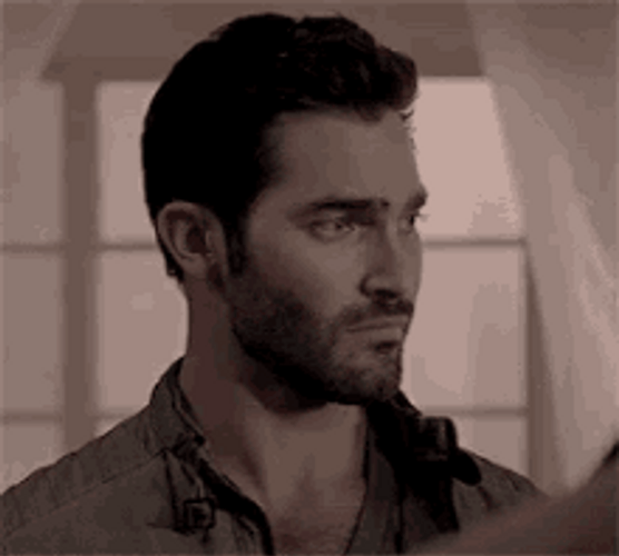 Derek Hale Hmm Looking Listening GIF