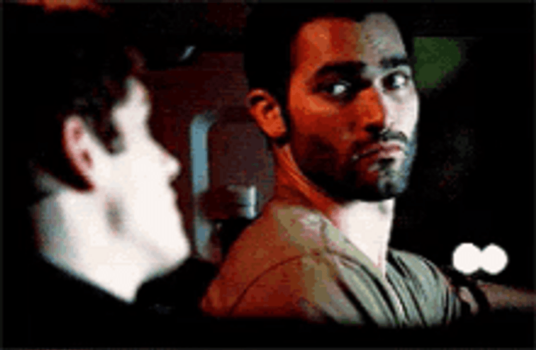 Derek Hale Inside Car Listening Looking GIF