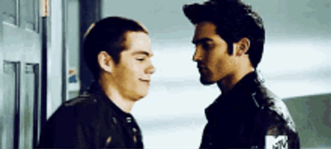 Derek Hale Scaring Logan Lerman Oh My God GIF