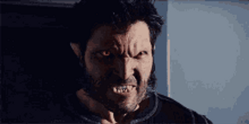 Derek Hale Vampire Mode Roar Growl Angry GIF