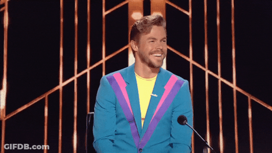 Derek Hough Oooh Reaction On Camera GIF