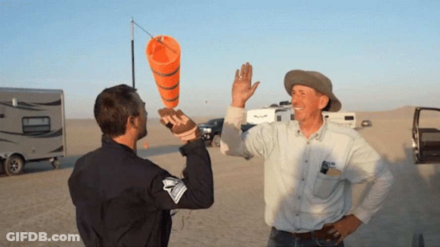 Derek Muller Slow High Five Great Job Team GIF