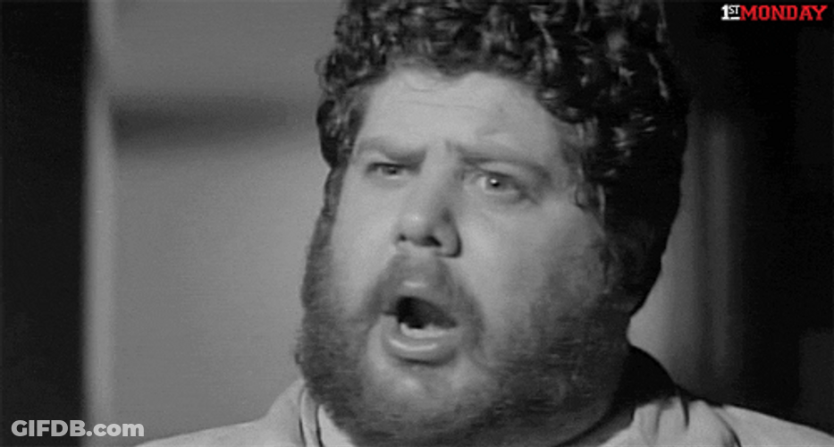 Derp Face Black And White GIF