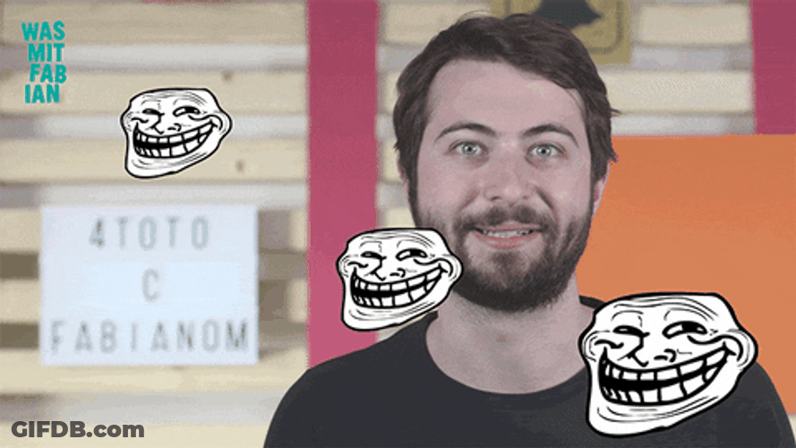 Derp Troll Face Fabian Nolte GIF