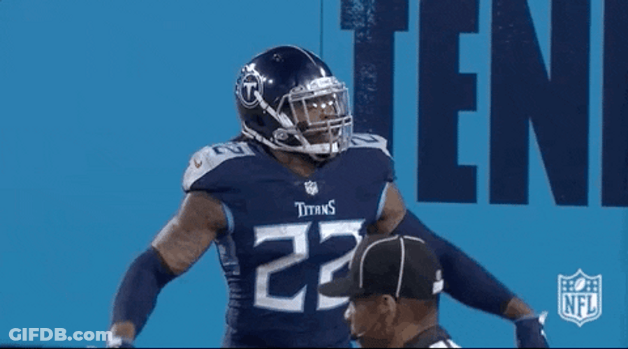 Derrick Henry NFL Happy Jump GIF