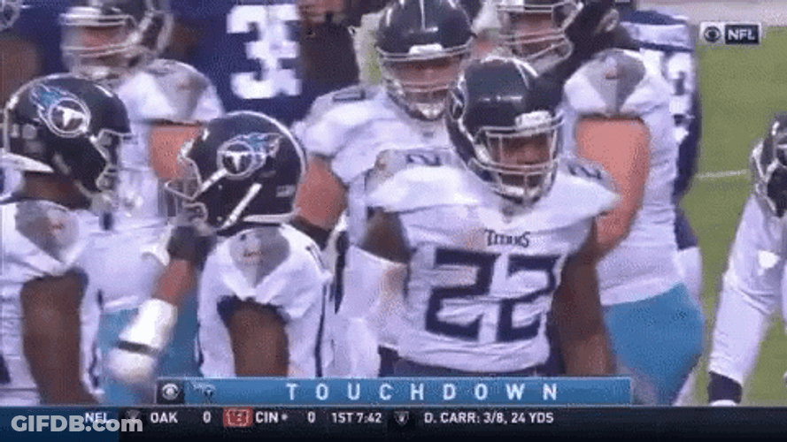 Derrick Henry Stiff Arm Dancing With The Team GIF