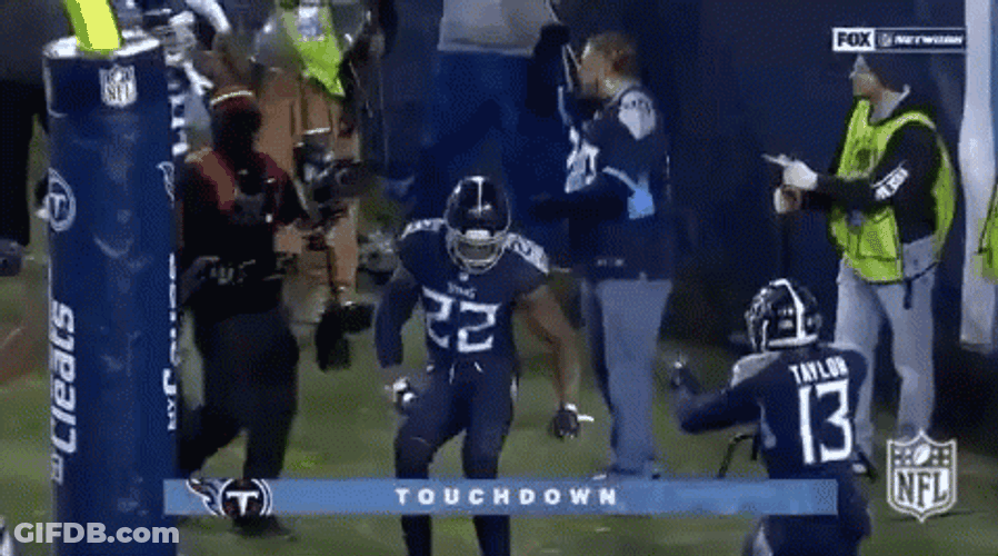Derrick Henry Stiff Arm Foot Works GIF