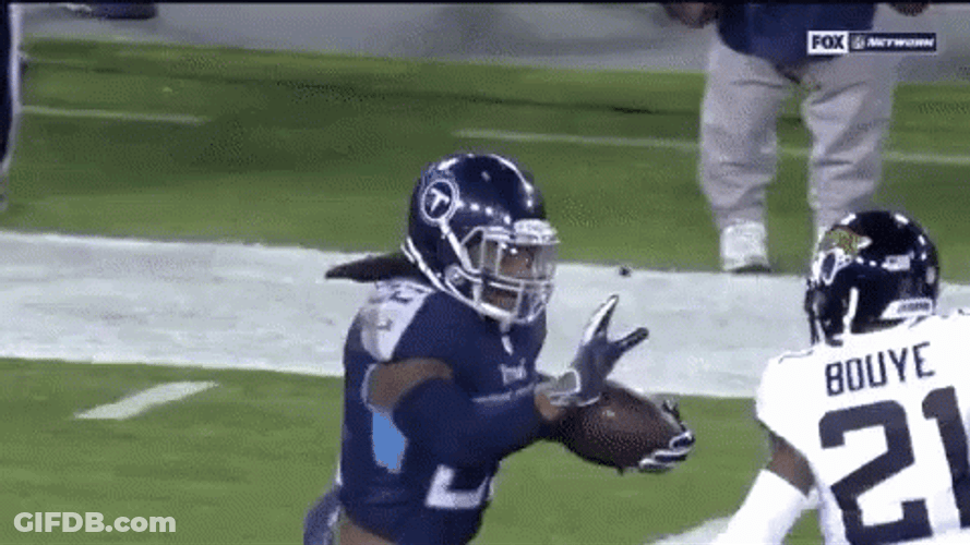 Derrick Henry Stiff Arm Grab It GIF