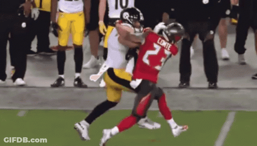Derrick Henry Stiff Arm Hard Fall GIF
