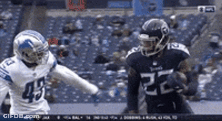 Derrick Henry Stiff Arm Hit It GIF
