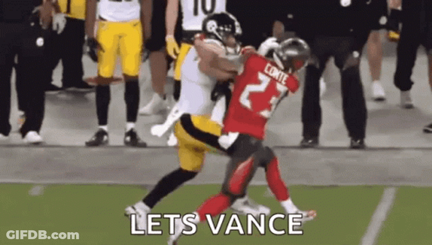 Derrick Henry Stiff Arm Let's Vance GIF