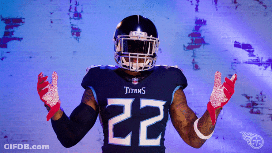 Derrick Henry Titans Rock On GIF