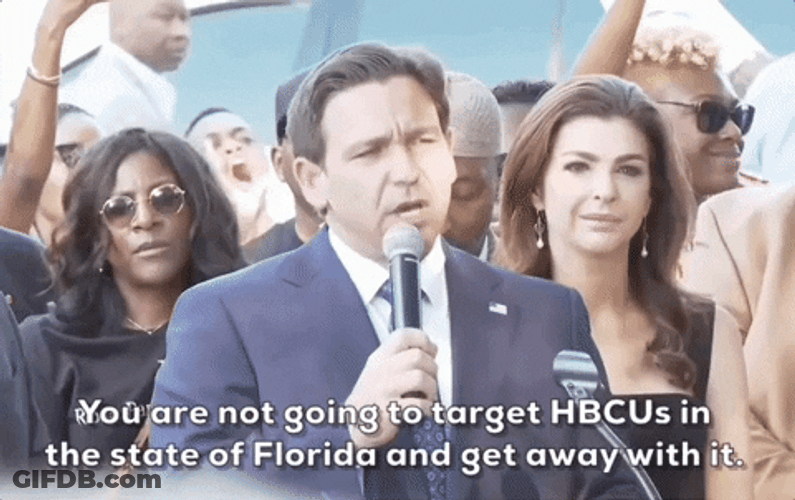 Desantis Discusses Serious Matter GIF