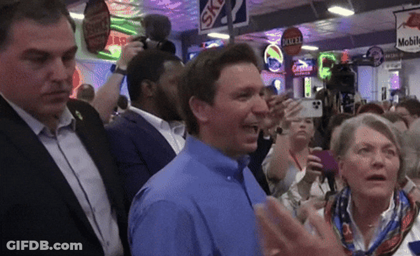 Desantis Laughing So Hard GIF