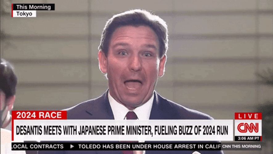 Desantis On A Report GIF
